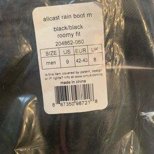 Mens croc rain boots